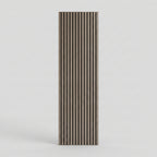 Acoustic Slatted Wood Wall Panel | 2×9 Ft | Smoked Walnut