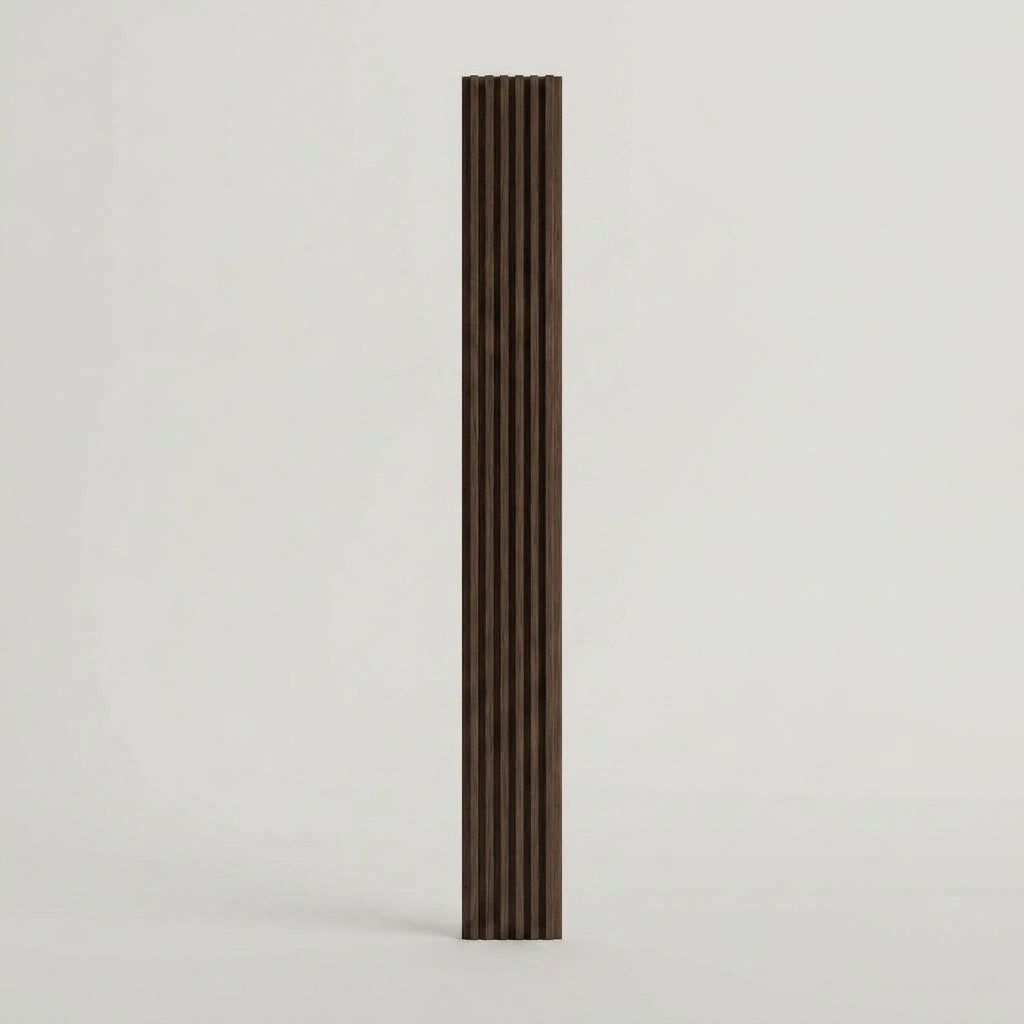 PVC Wall Grille Panel | 108 x 6.5 Inches | Walnut