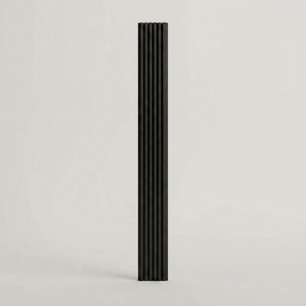 PVC Wall Grille Panel | 108 x 6.5 Inches | Black