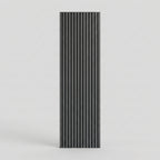 Acoustic Slatted Wood Wall Panel | 2×9 Ft | Charcoal Black