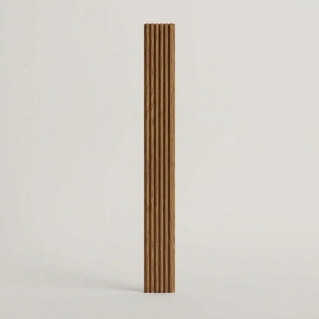 PVC Wall Grille Panel | 108 x 6.5 Inches | Oak