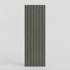 Acoustic Slatted Wood Wall Panel | 2×9 Ft | Washed Grey