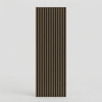 Acoustic Slatted Wood Wall Panel | 2×9 Ft | Black Walnut