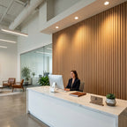 PVC Wall Grille Panel | 108 x 6.5 Inches | Oak
