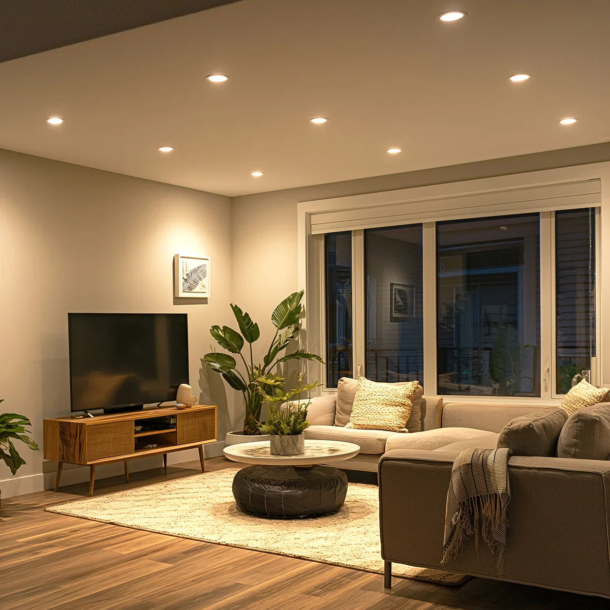 6" LED Slim Recessed Panel Light | Dimmable Pot Light | 5 CCT Options
