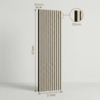 Acoustic Slatted Wood Wall Panel | 2×9 Ft | Light Oak