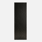 Acoustic Slatted Wood Wall Panel | 2×9 Ft | Marble Black